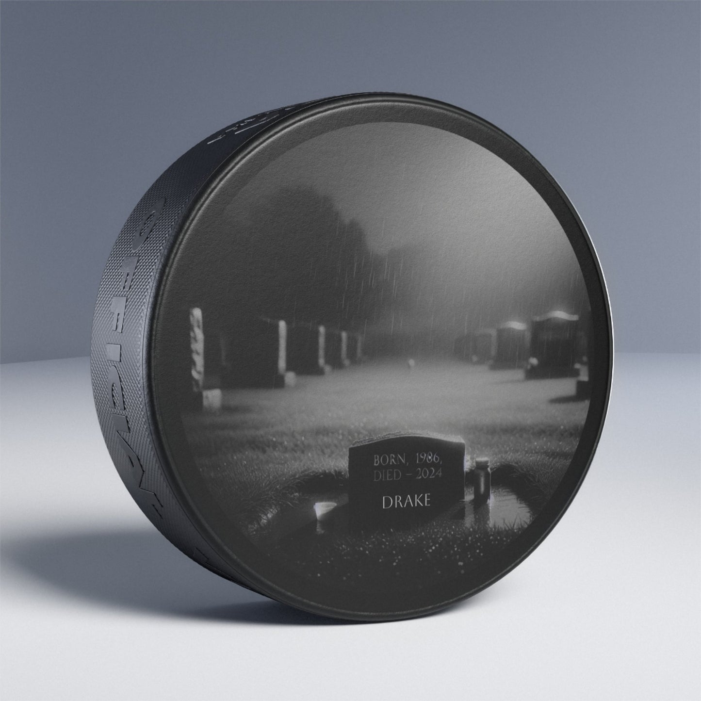 Hockey Puck - "R.I.P."