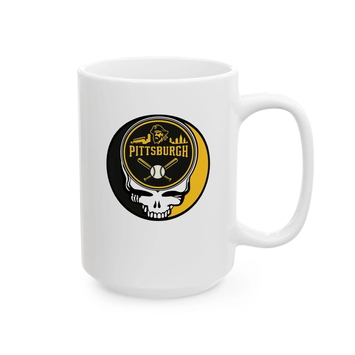 Pittsburgh Pirates Original Stealie Grateful Dead Ceramic Mug