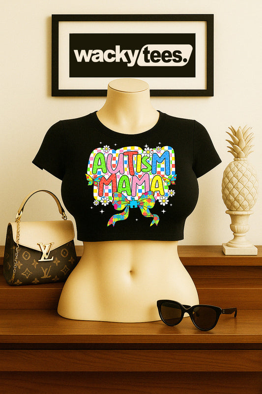 Autism Mama Awareness Graphic Tee Shirt