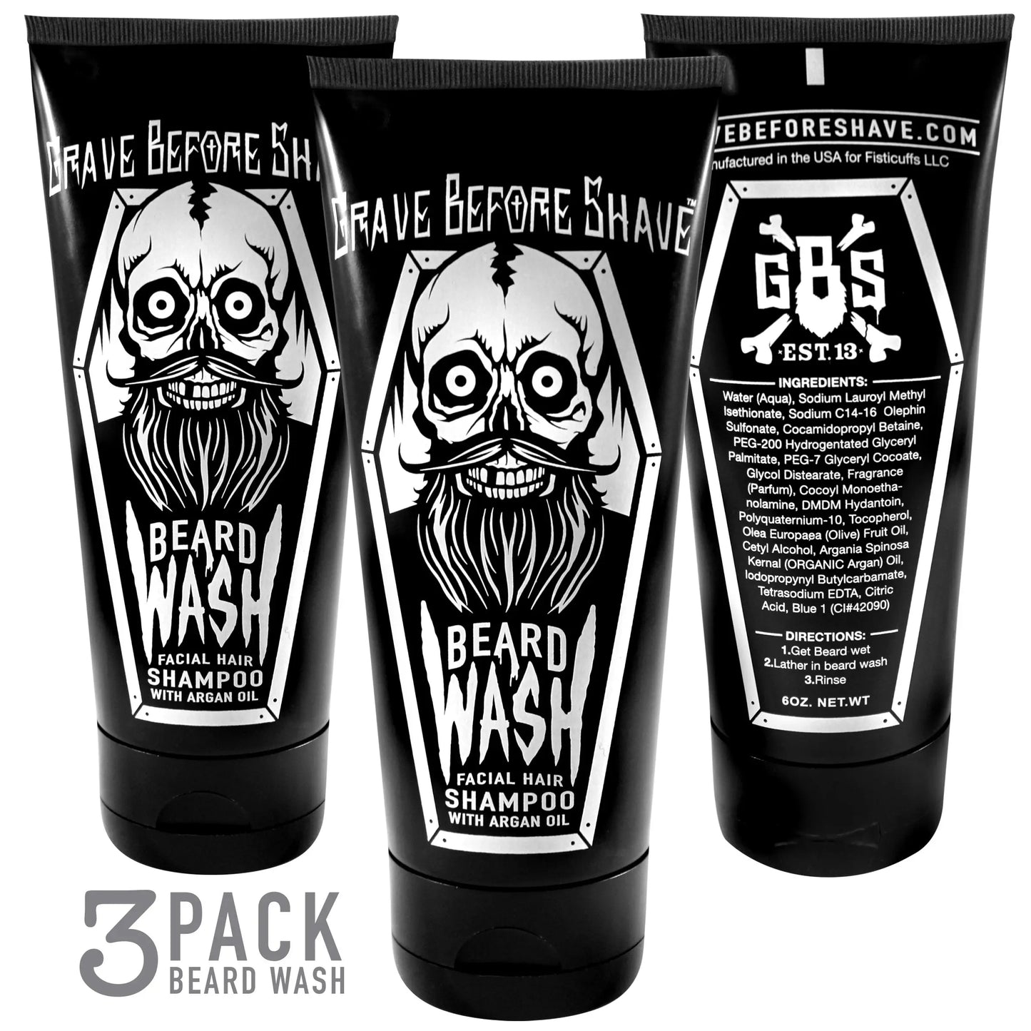 GRAVE BEFORE SHAVE™ BEARD WASH SHAMPOO Grave Before Shave