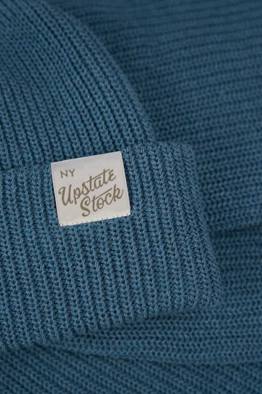 Aqua Upcycled Cotton Watchcap UPSTATE STOCK