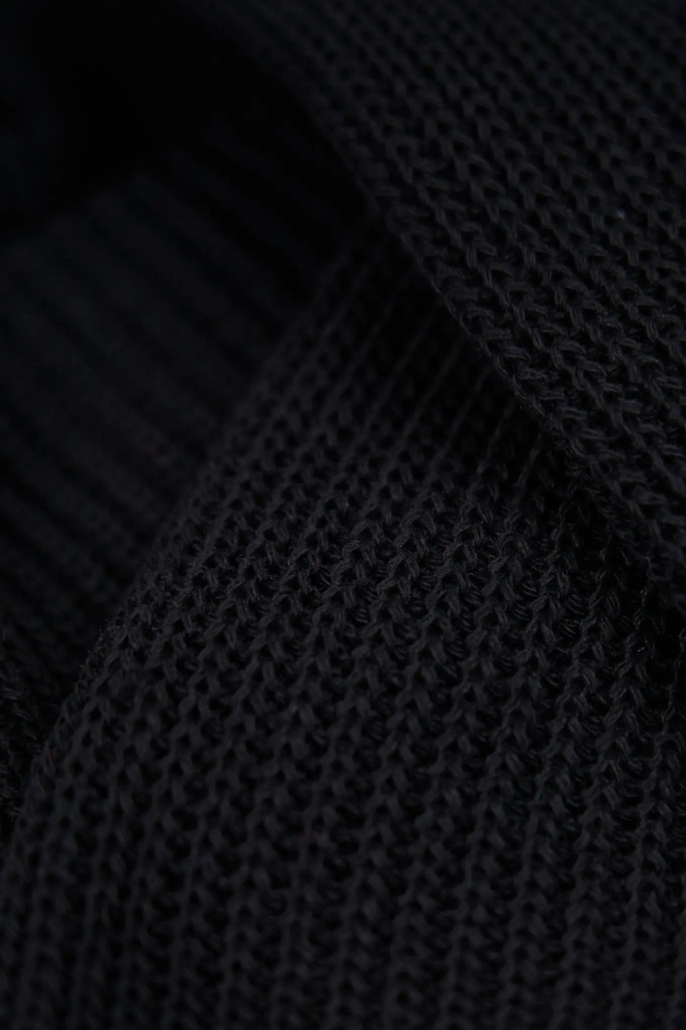 Black Upcycled Cotton Watchcap UPSTATE STOCK