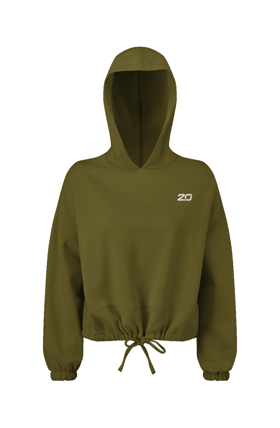 Cropped Oversize Hooded Sweatshirt