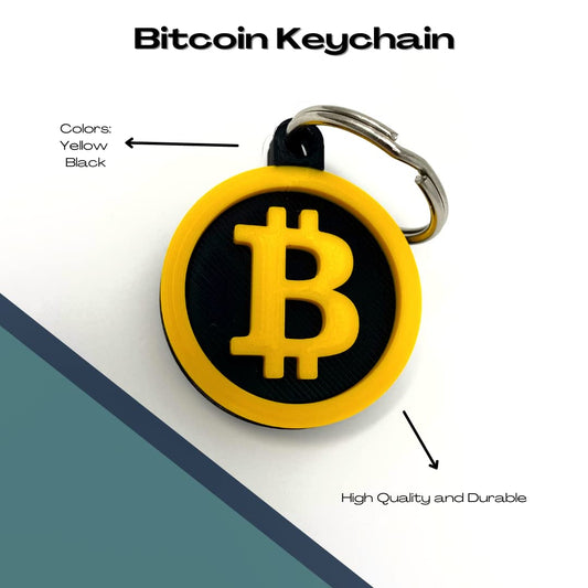 Bitcoin Keychain - Decorative Keychain for Cryptocurrency Fans
