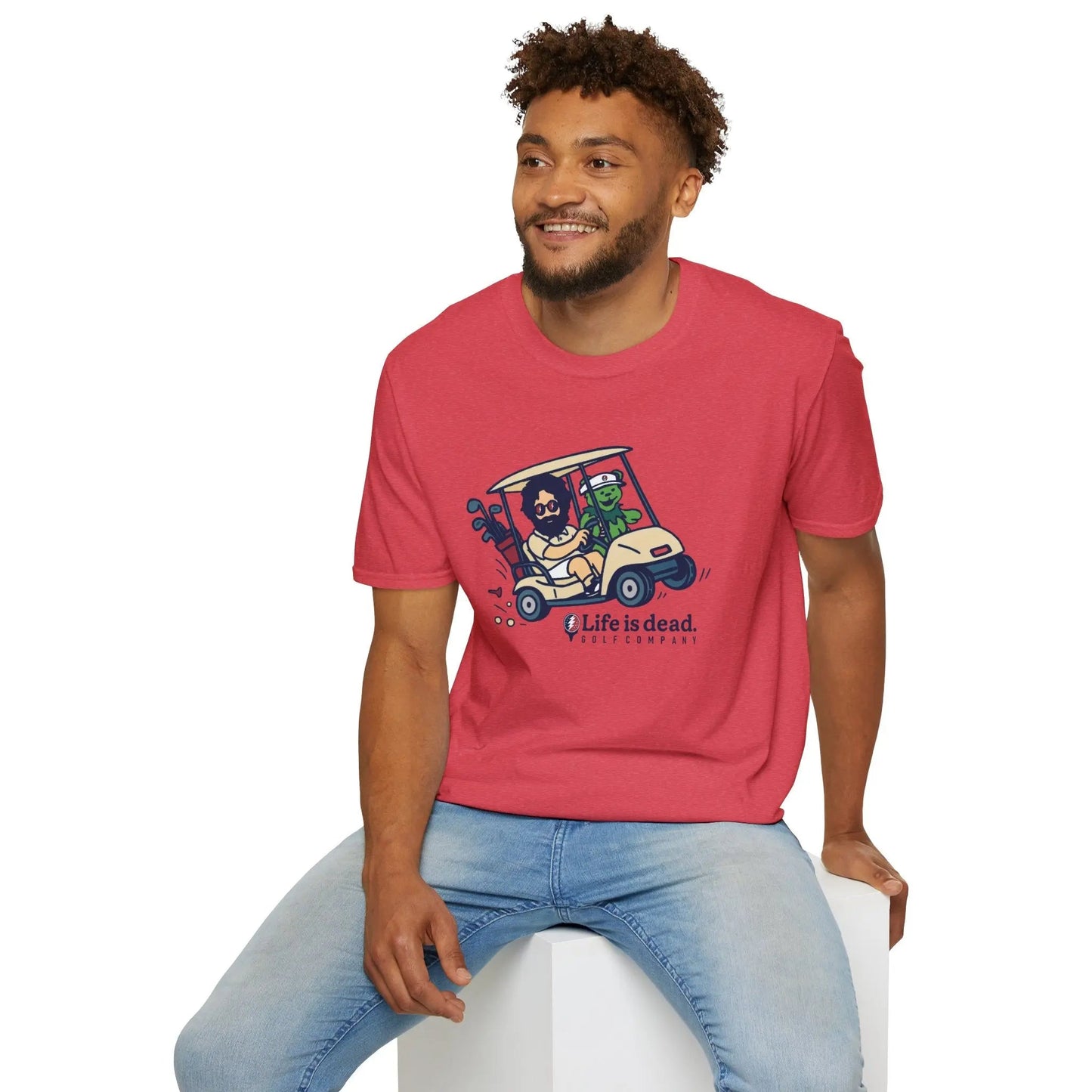 Joy Ridin' Jerry and The Bear - Life is dead.® Golf Company T-Shirt