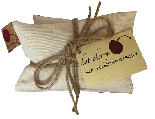 Hot Cherry Neck Wrap in Unbleached, Pre-washed, Natural Denim