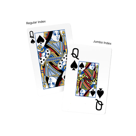 Jumbo Index 12 Cellophane-Wrapped Decks - New ACBL Logo - Traditional Coated ACBL Bridge Playing Cards