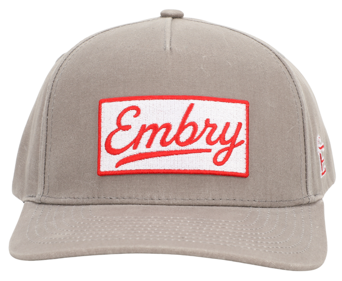 Gray Waxed Canvas - Logo Patch