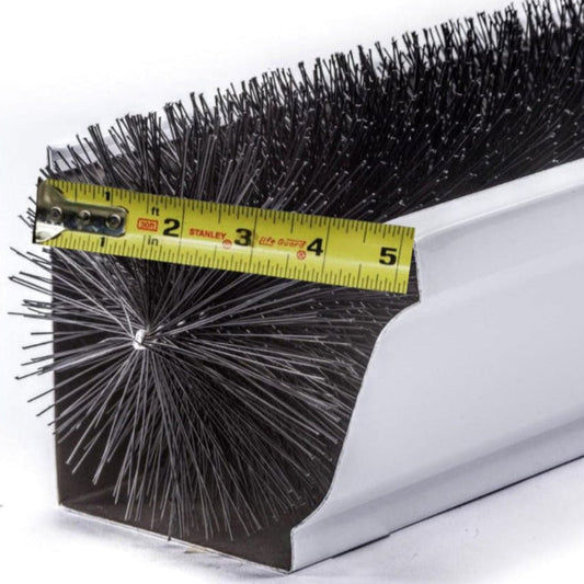 5 Inch GutterBrush Gutter Guards – Fits Standard K-Style Residential Gutters (4.25 Inch Diameter)