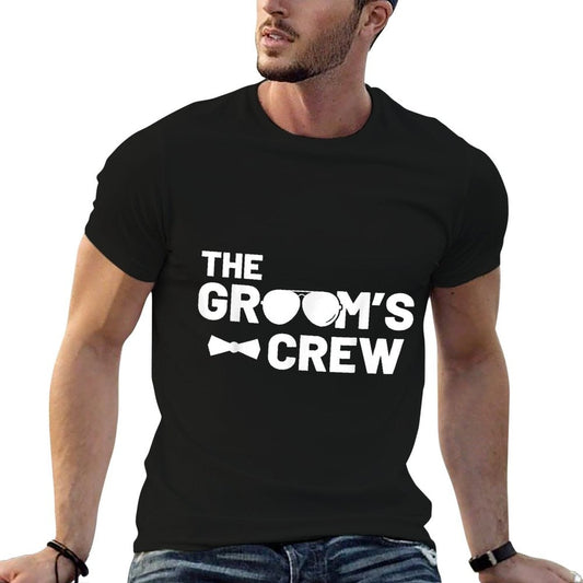 Groomsmen Groom Squat Men Bachelor Supplies Party Wedding Classic T-Shirt