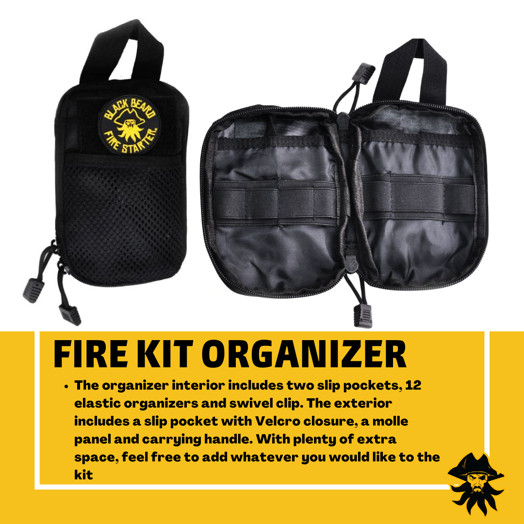 Fire Kit Organizer Black Beard Fire Starters