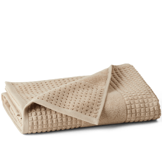 JUNA Check Bath Towel, Sand