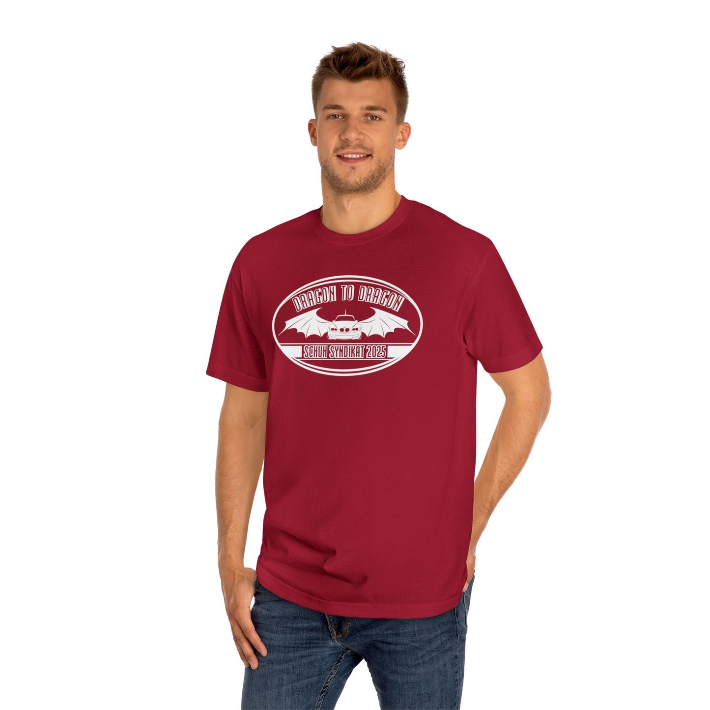 Schuh Syndikat Dragon to Dragon 2025 Tee - Unisex American Apparel Classic T-Shirt