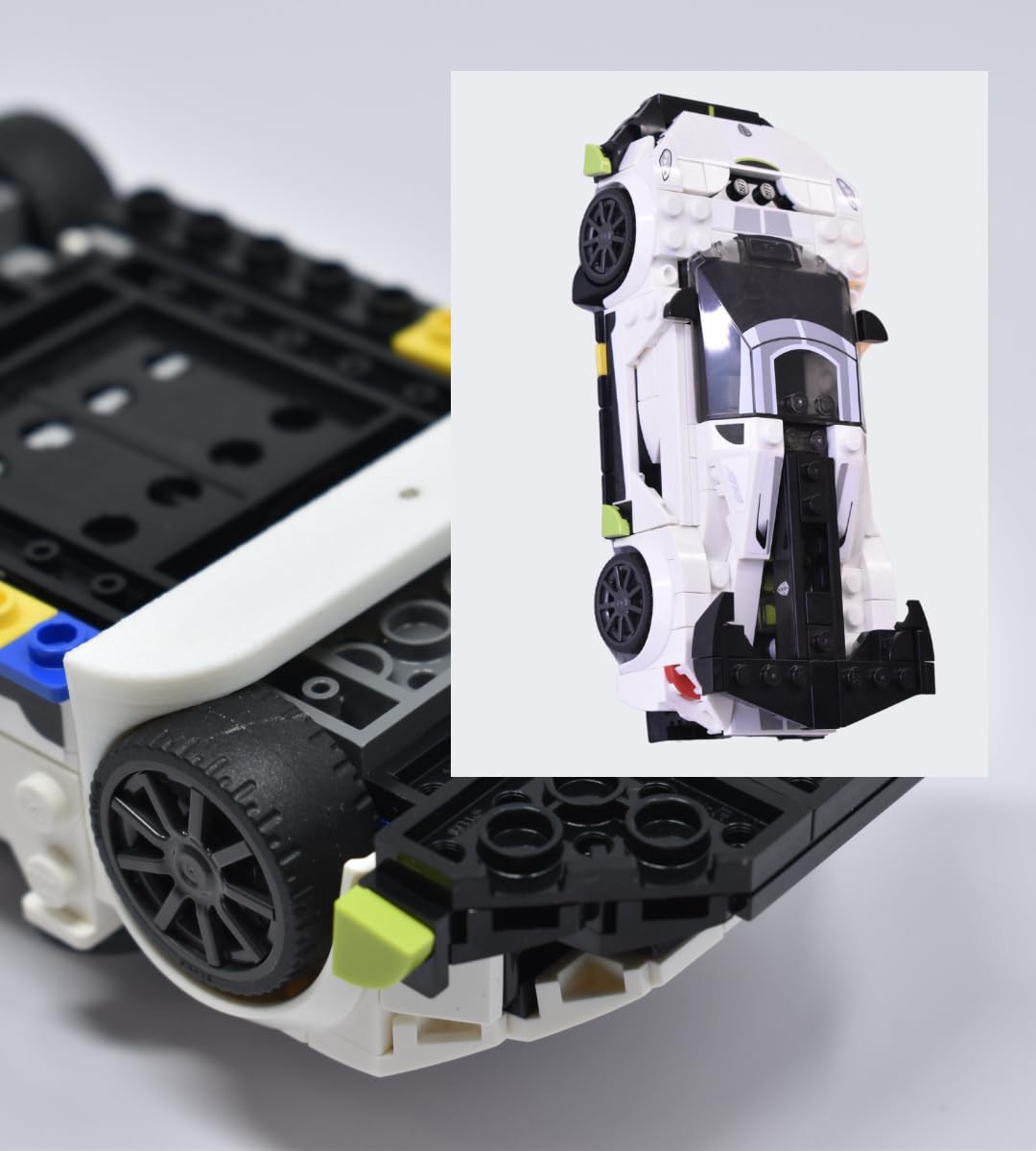 Low Profile Collectible Car Display Wall Mount | Compatible with Lego Car Models | Display Cars by Wheel on Wall | Made in USA (White 3-Pack)