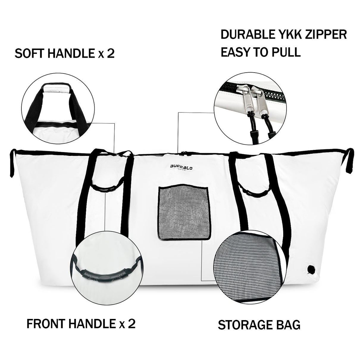 90'' Fish Cooler Bag With YKK Zipper