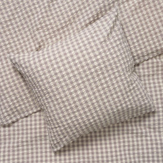 JUNA Bæk&Bølge Duvet Cover Set, King, Grey/Birch