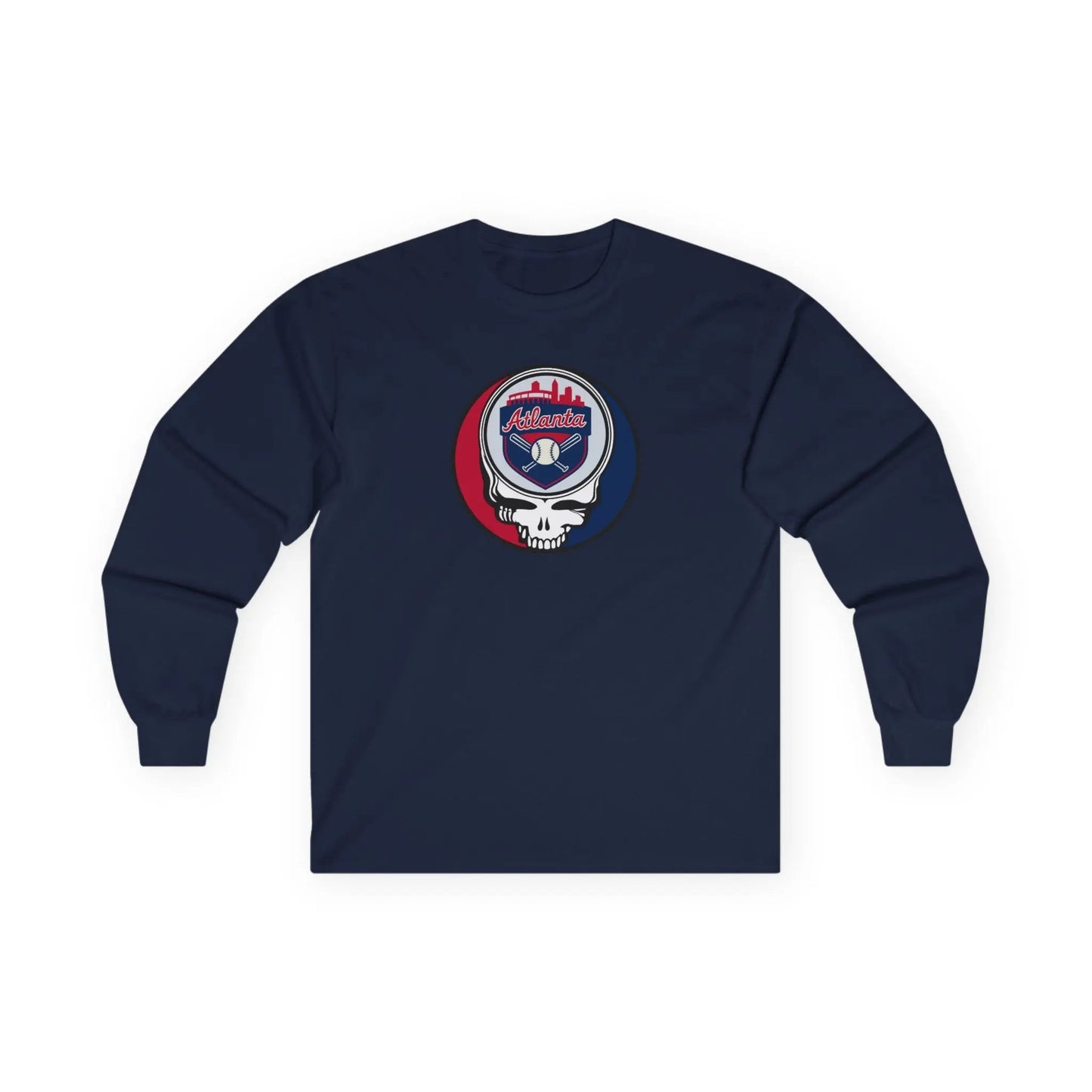 Atlanta Braves Original Stealie Grateful Dead Long Sleeve Shirt