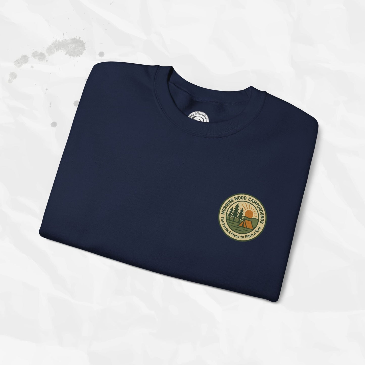 Morning Wood Campgrounds – T-Shirt (Pocket Print)
