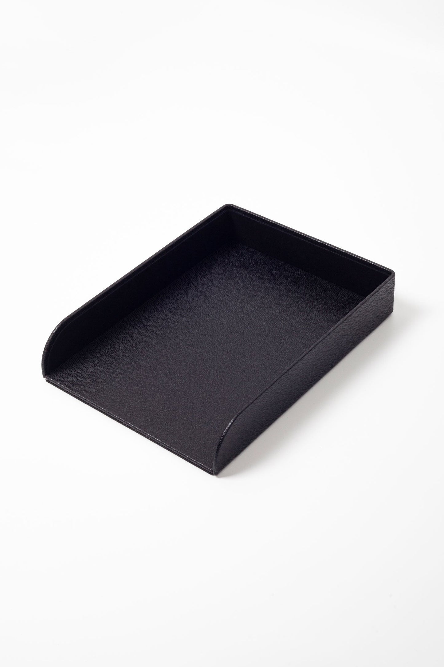 Felix Leather Document Rack Black Double