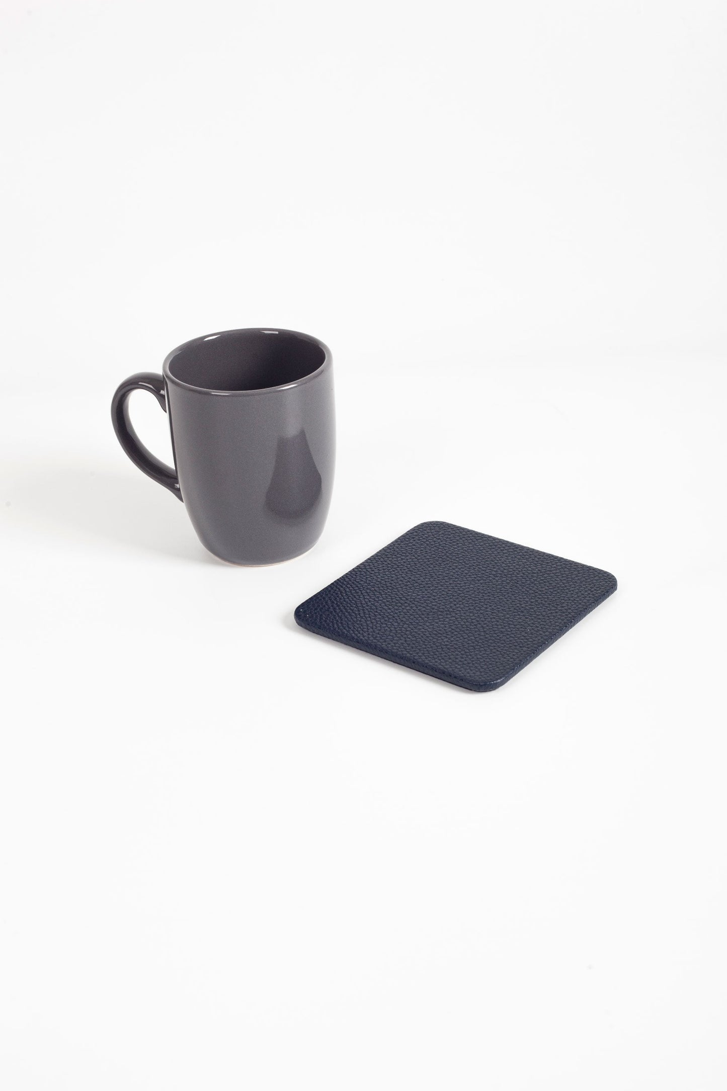 Leather Coaster Navy Blue 3 Pieces