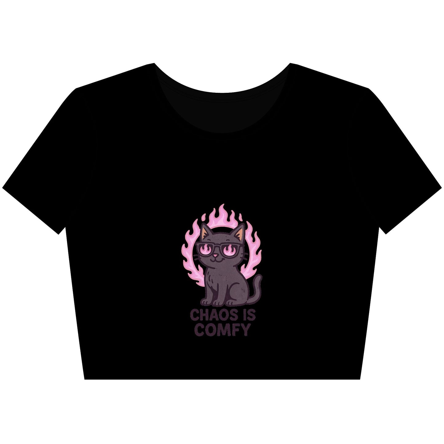 Chaos Is Comfy – Crop Top