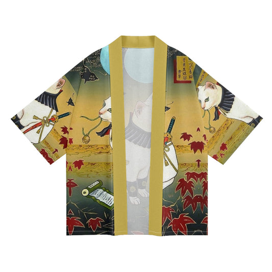 K01 Ninja Cat Kimono