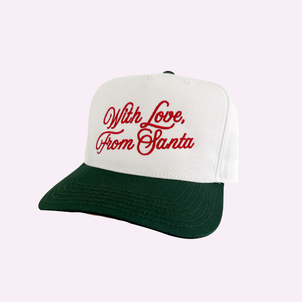 FROM SANTA ♡ embroidered hat