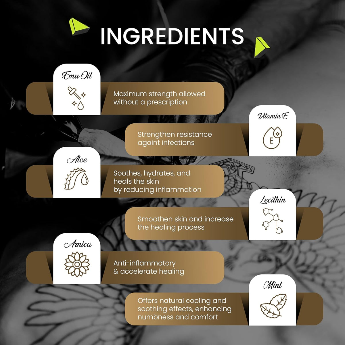 Signature Tattoo Before & Aftercare Duo ā Numbing Cream (10g) + Healing Balm (7oz) for Comfortable Sessions & Vibrant Ink ā Natural, Skin-Soothing Formula