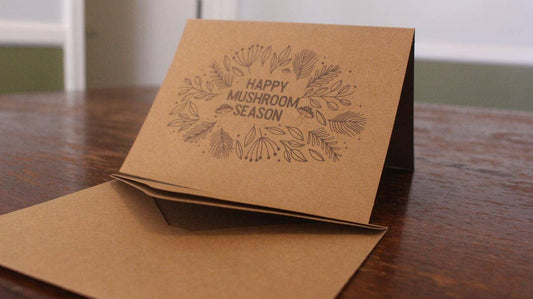 Happy Mushroom Season - Mushroom Fall Autumn Greeting Card