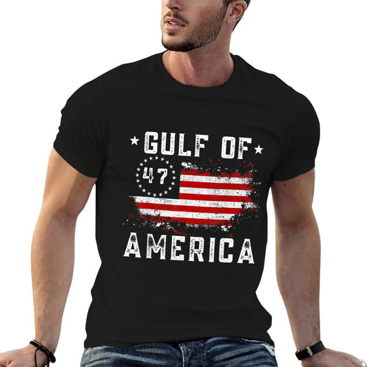Gulf Of USA America Funny USA Flag for Men Women Vintage-inspired T-Shirt