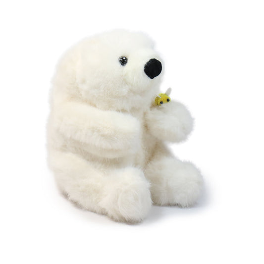 8-inch Buzzy Bear with Yellow Ladybird
