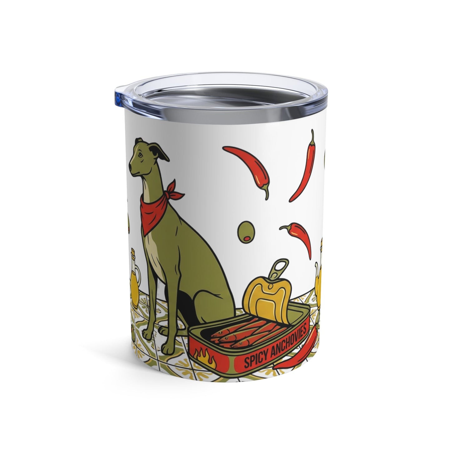 Tinned Fish Pups - Spicy Anchovy Greyhounds 12oz Short Tumbler