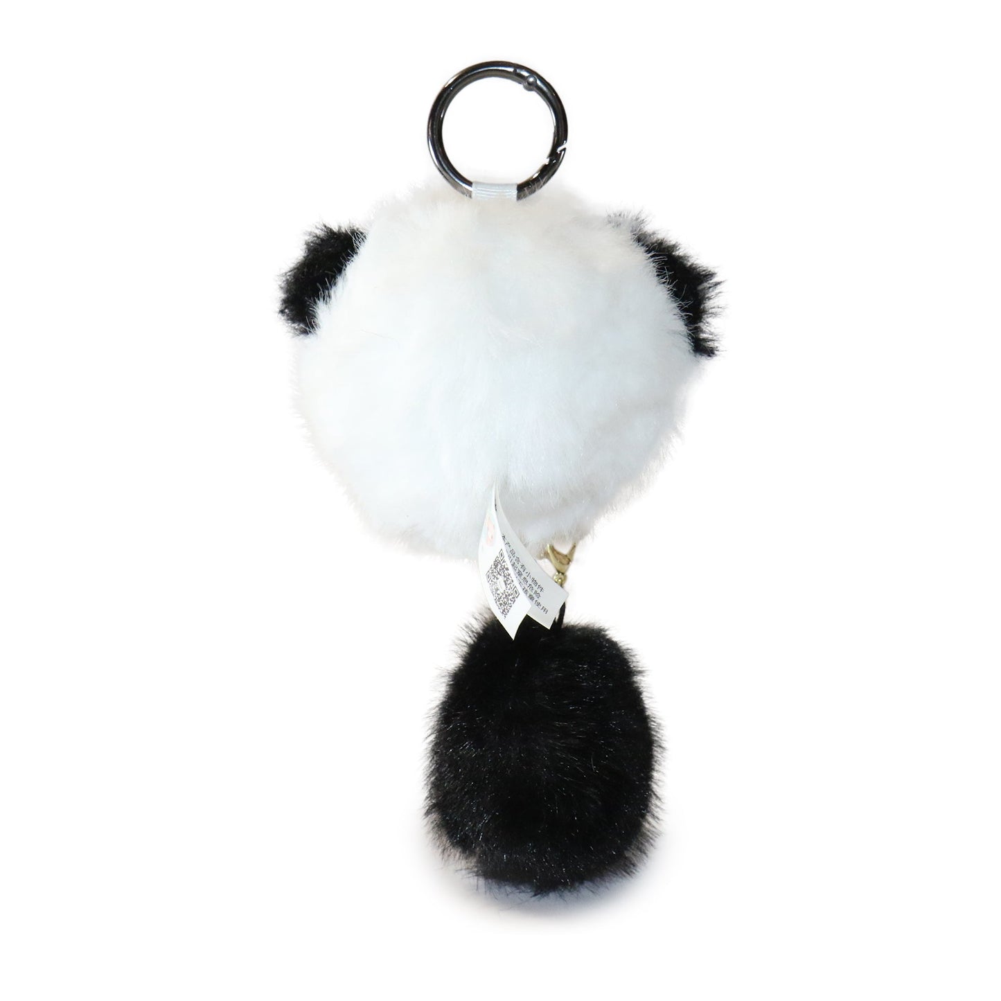 6-inch Panda Pals Keychain with Black and White Fur