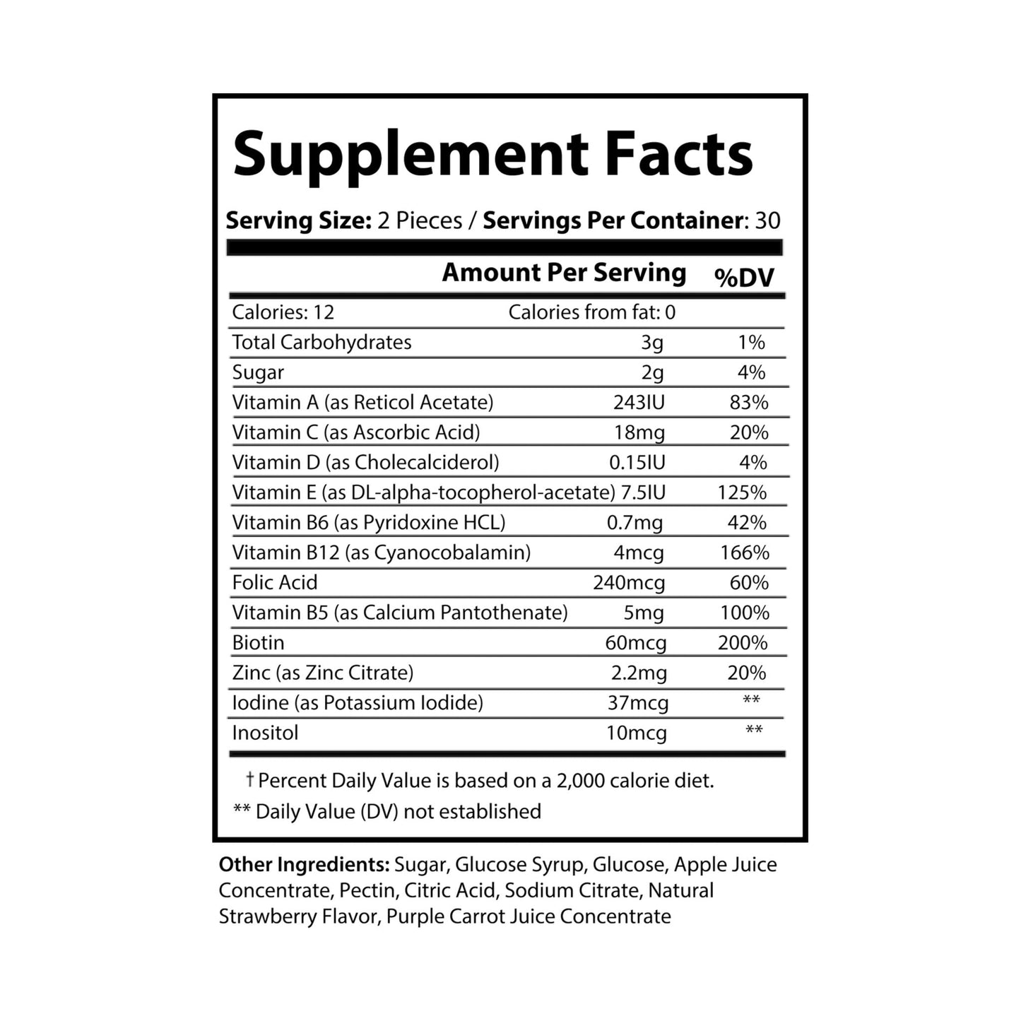 Multivitamin Gummies for Adults (60 Gummies) - "Memento Mori"