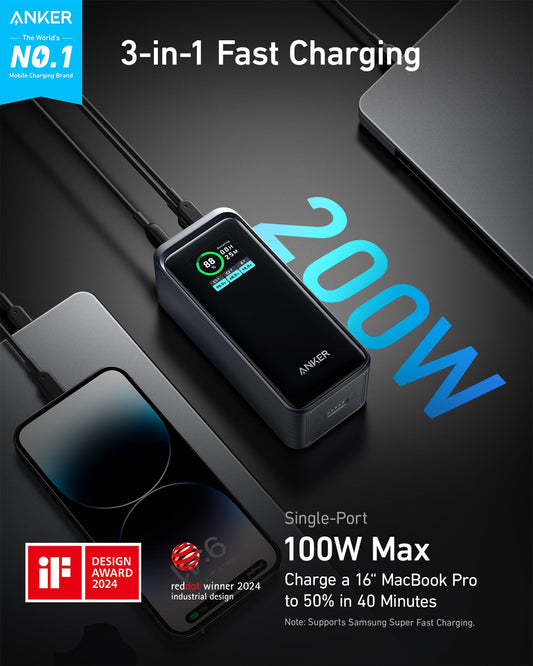 Anker Prime Power Bank (20K, 200W)