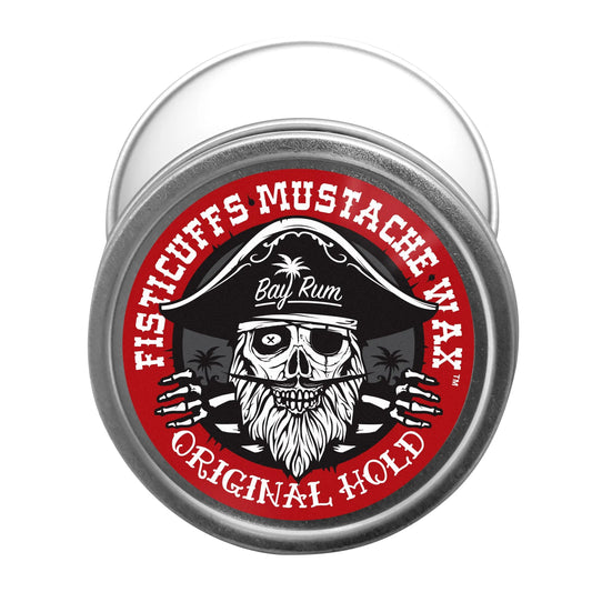 Bay Rum Scent Fisticuffs Mustache Wax "Original hold" Grave Before Shave