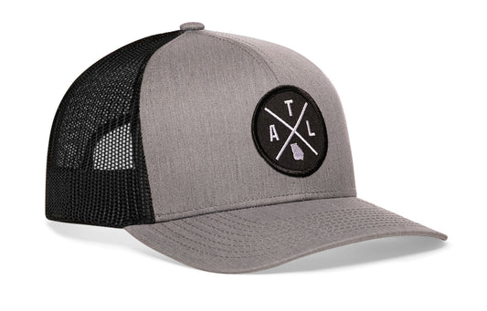 Atlanta Trucker Hat | Gray-Black ATL X Snapback