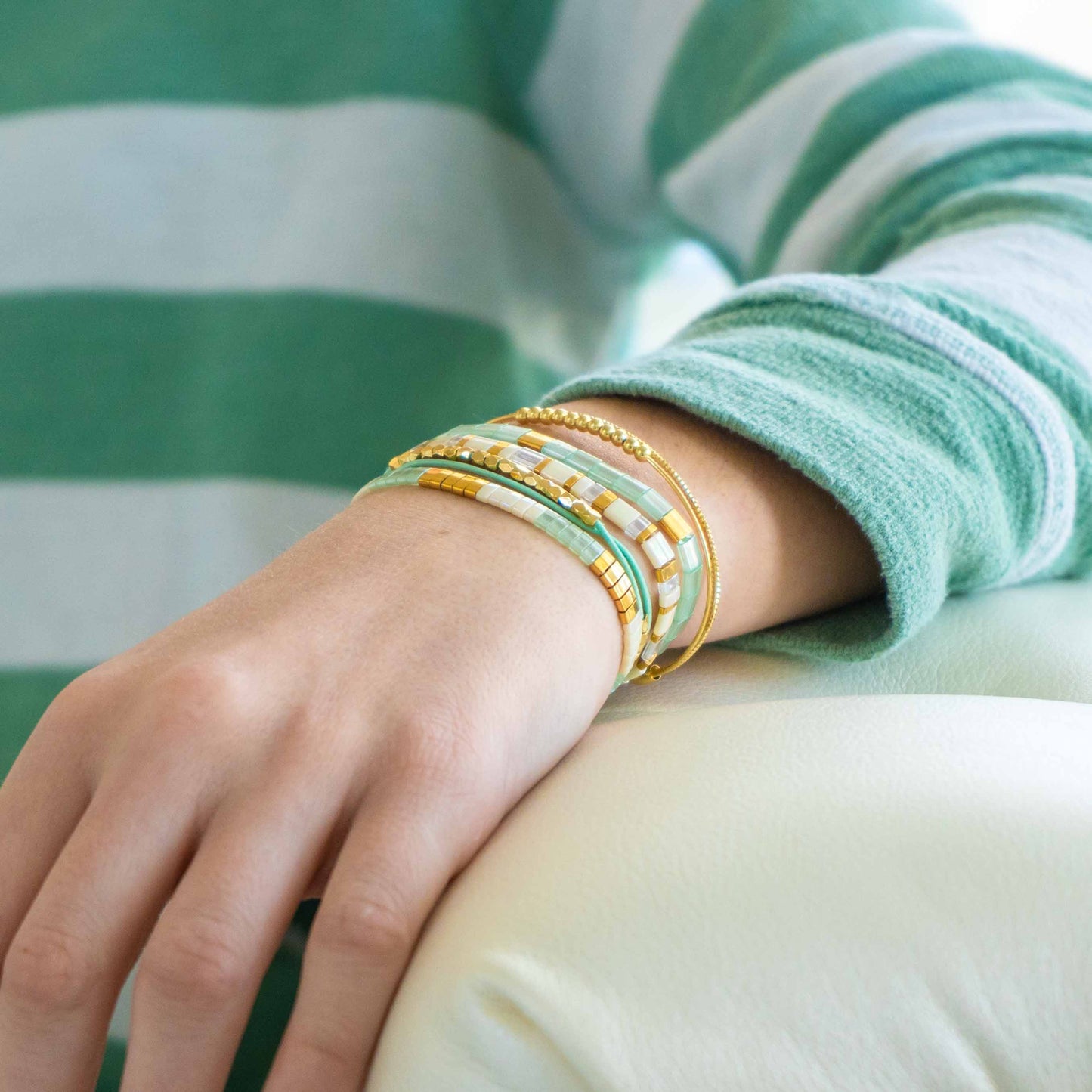 ATLANTIS - Tila Bead Bracelet Stack of 3 Mack & Rex