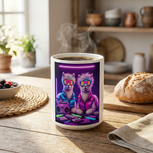 Après-Ski Alpacas - Boombox Bunny Hill - 15oz Mug