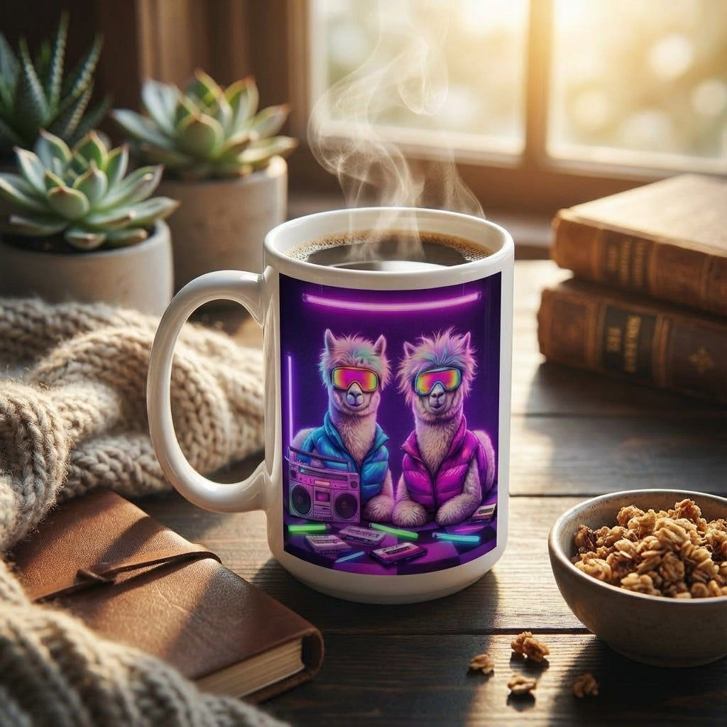 Après-Ski Alpacas - Boombox Bunny Hill - 15oz Mug