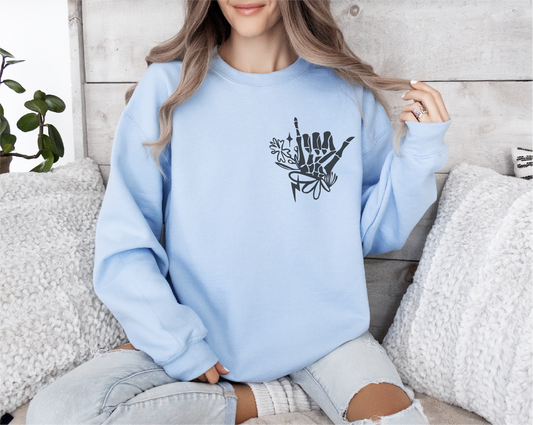 Homebody Skeleton Gildan Sweatshirt
