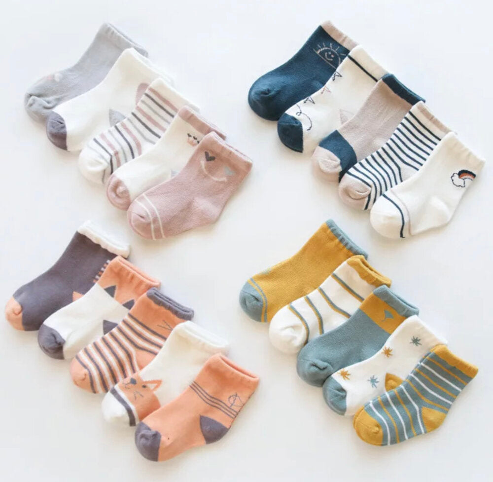 Organic Cotton Socks For Toddlers- Autumn Bundle