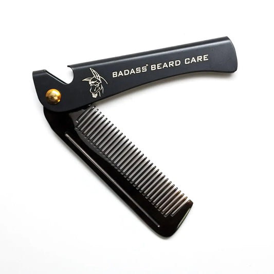 2-in-1 Folding Ox Horn Comb Badass Beard Care