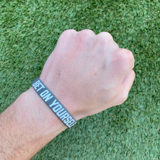 BET ON YOURSELF Wristband Elite Athletic Gear