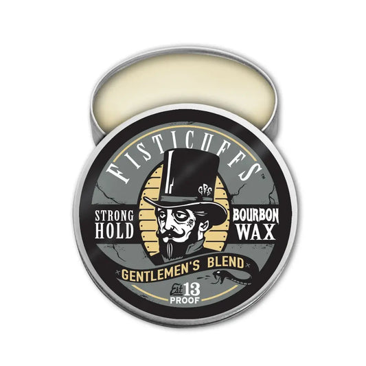 Fisticuffs™ Gentlemen's Blend Strong Hold Mustache Wax 1 OZ. Tin Grave Before Shave