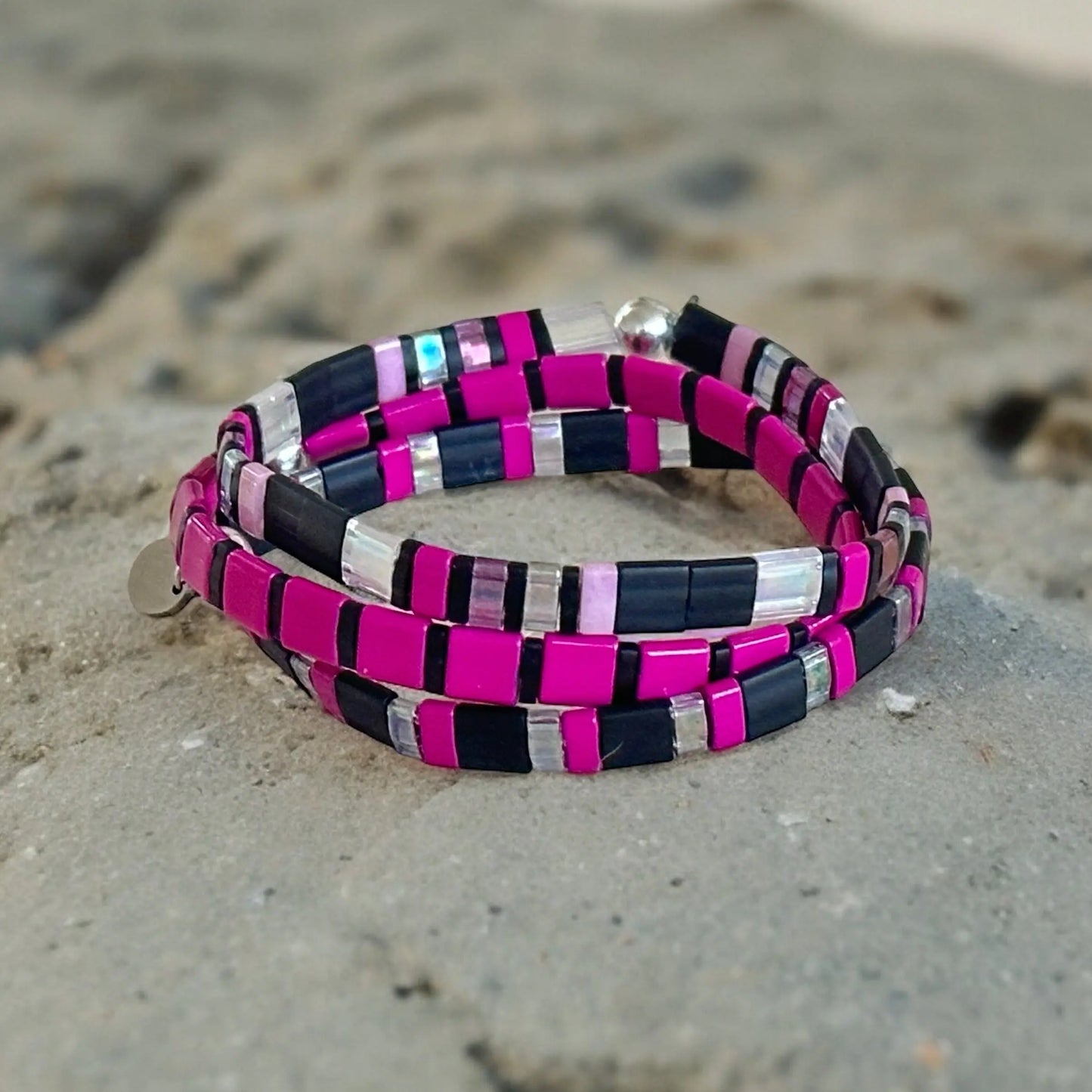 NEW YORK - 3 Tila Bead Bracelet Stack Mack & Rex