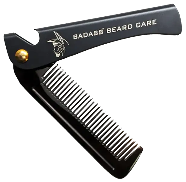 2-in-1 Folding Ox Horn Comb Badass Beard Care