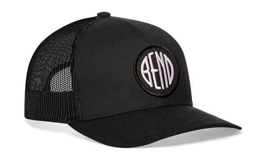 Bend Trucker Hat | Black Bend Snapback