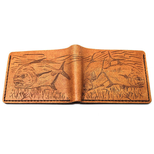 Handcrafted Permits Leather Bill Fold Wallet - Made to Order in USA
