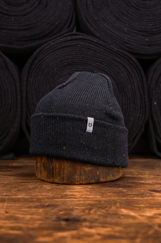 Blackout Easy Fit Fine Gauge Upcycled Cotton Beanie - S/M and L/XL UPSTATE STOCK